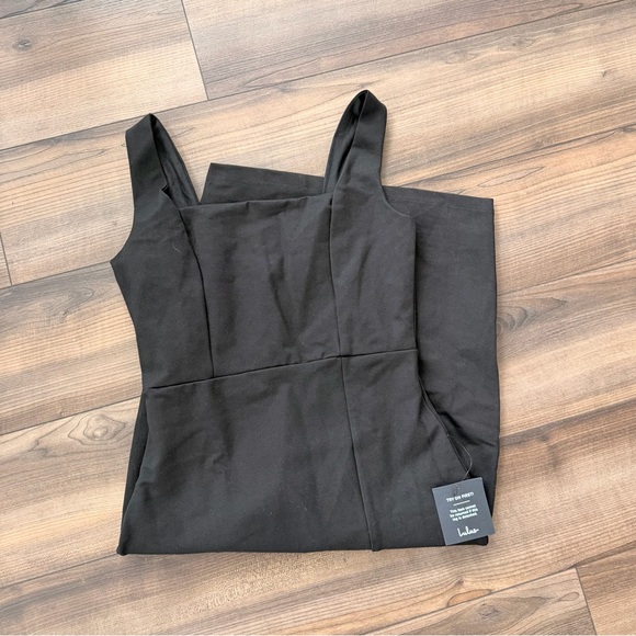 NWT Lulus Baby, You're The One Black Sleeveless Bodycon Midi Dress - Picture 3 of 4